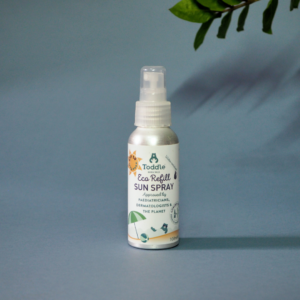 eco refill sun spray by Toddle